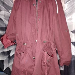 Burgundy jacket